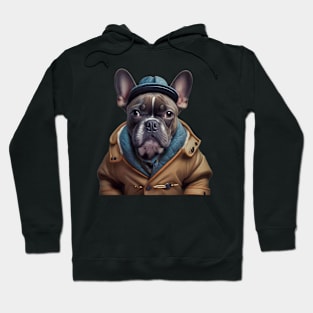 French Bulldog Harlem Style Hoodie